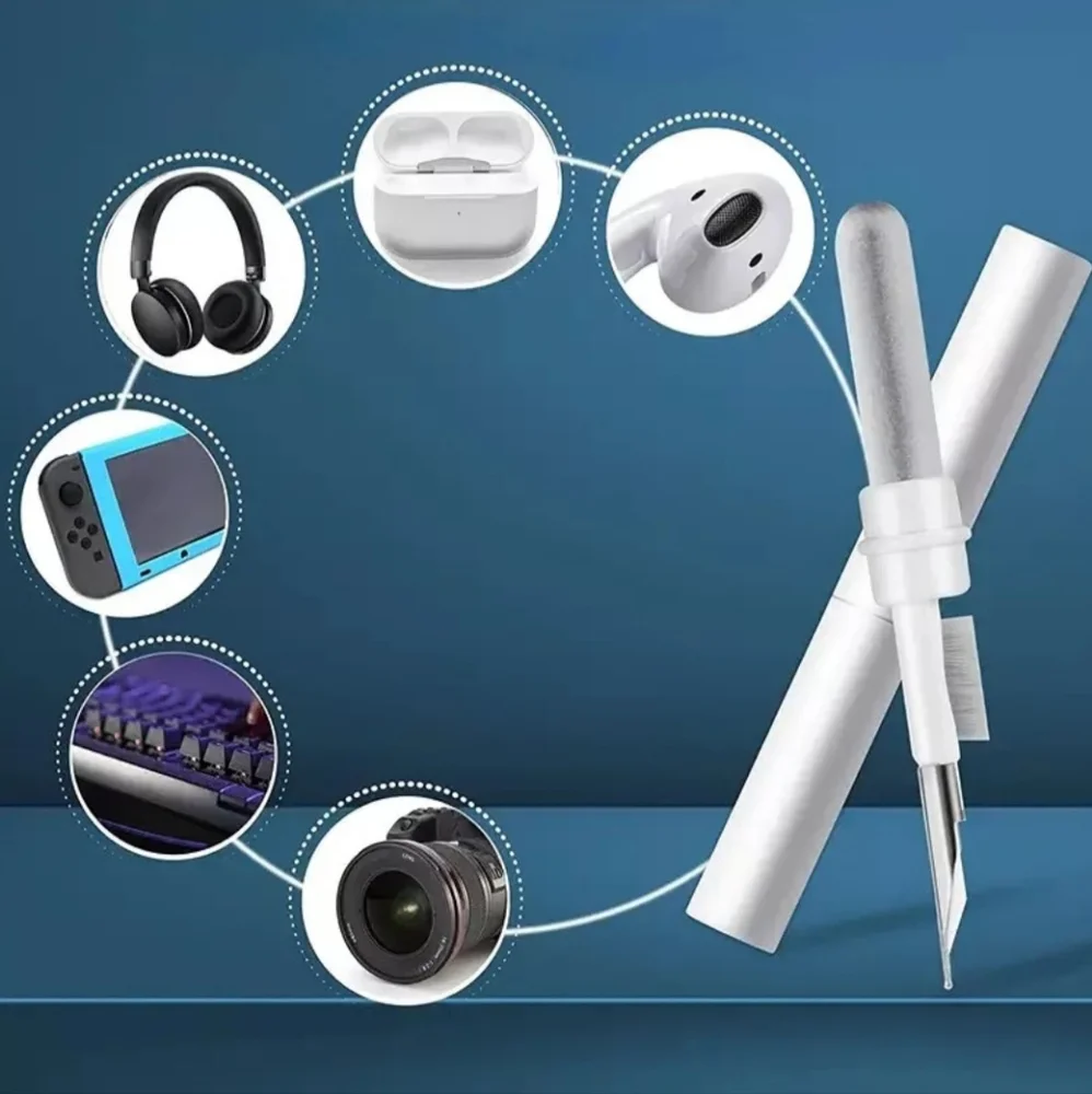 Bluetooth Earbuds Cleaning Pen, Multi-Function Cleaner Kit Soft Brush for Wirele